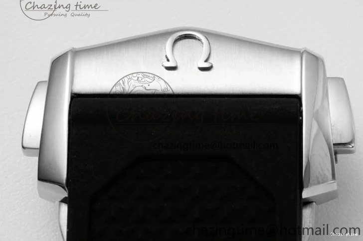 0226 SportInspired Speedmaster Racing Master SS HKF Best Edition Blue Black Dial on Black Rubber Strap A 7817